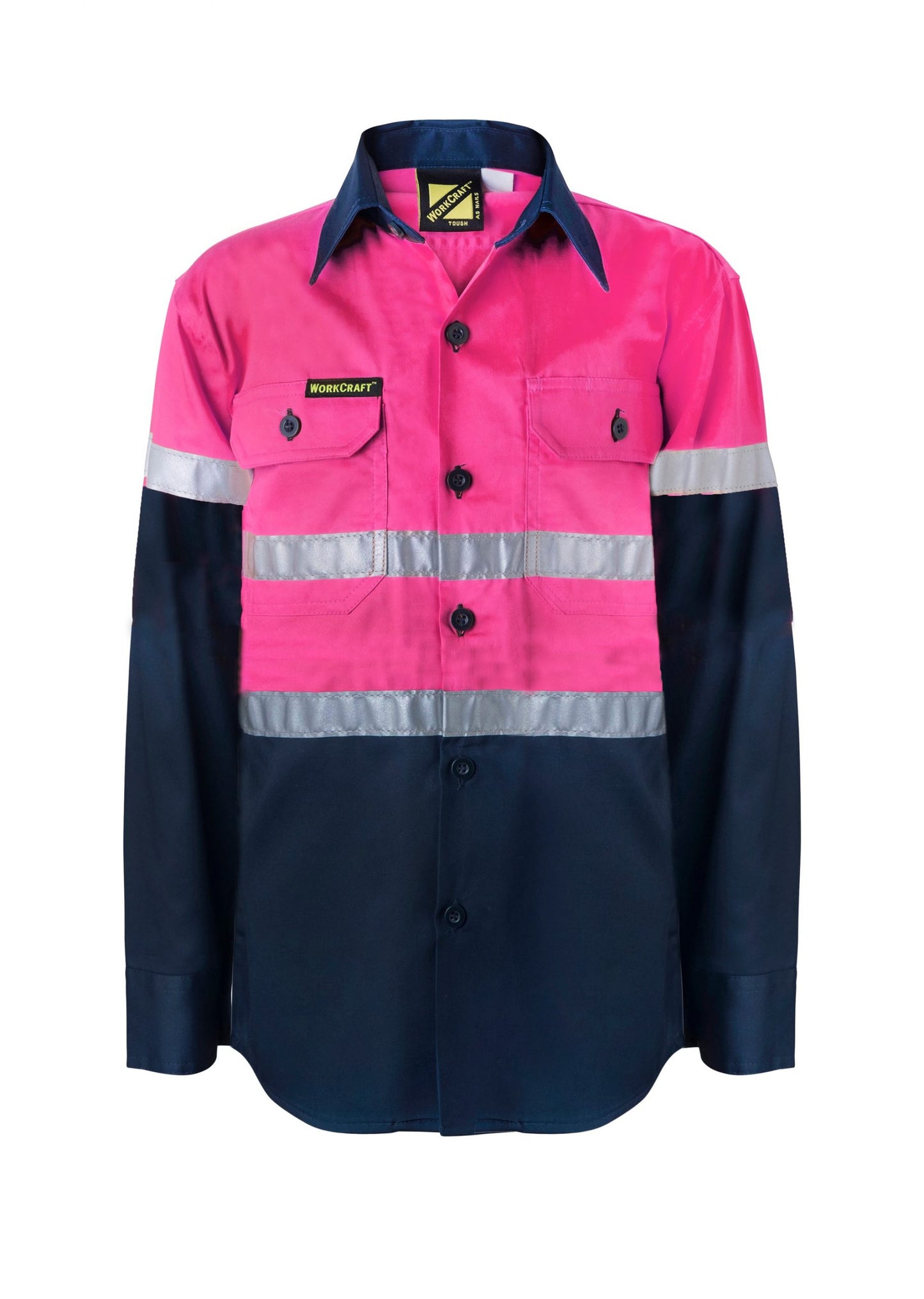 Kids Hi-Vis Workshirt with Reflective Strips