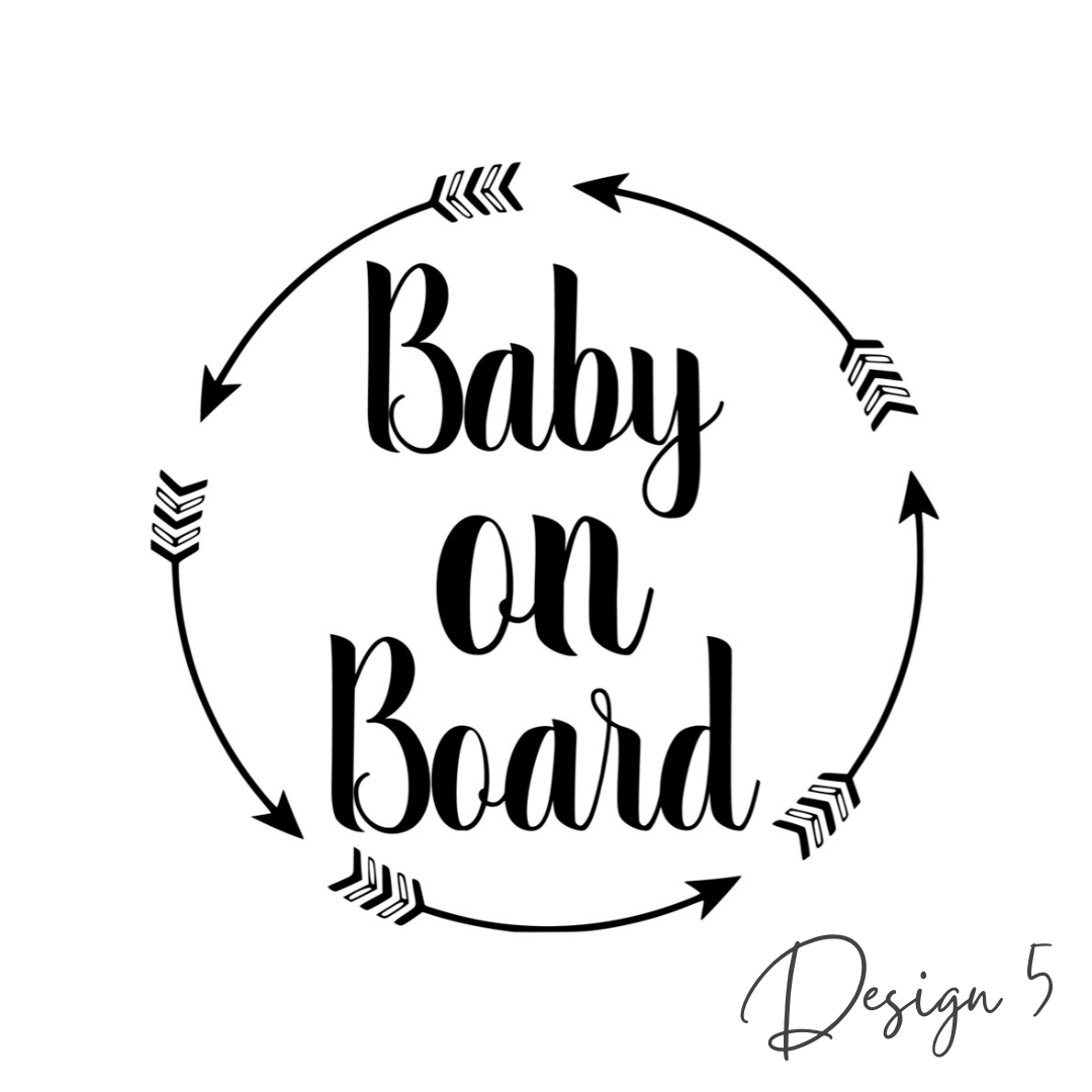 Baby on Board Car Decal