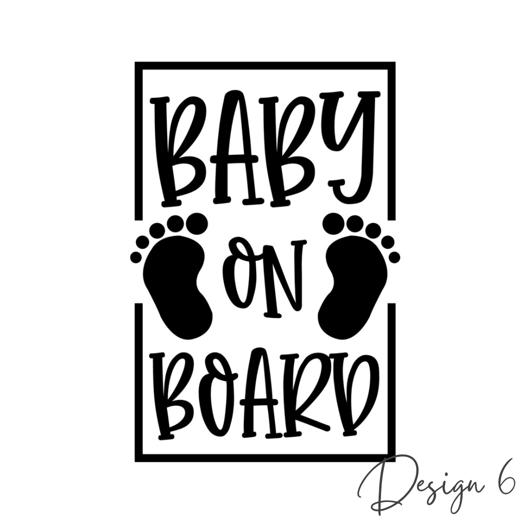 Baby on Board Car Decal